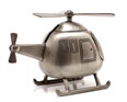 Pewter Helicopter Moneybox - detail view 2